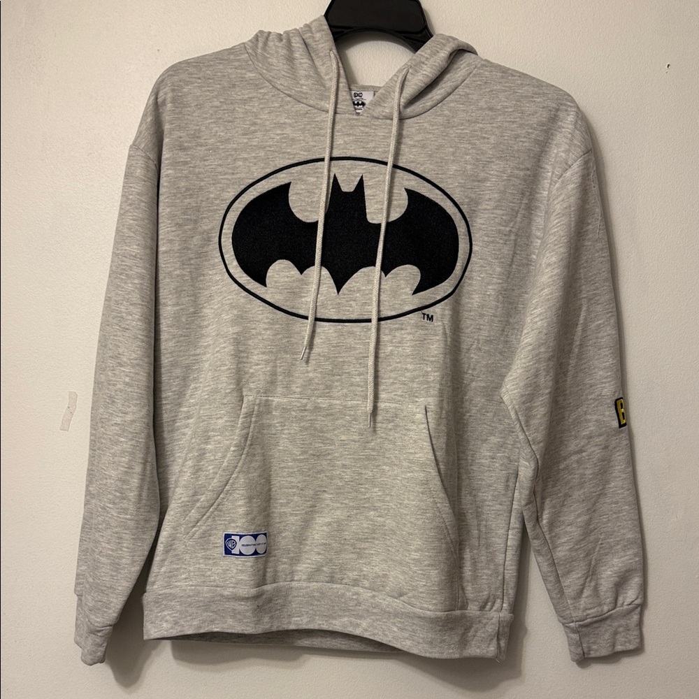 Batman Light Gray Hoodie Sweater